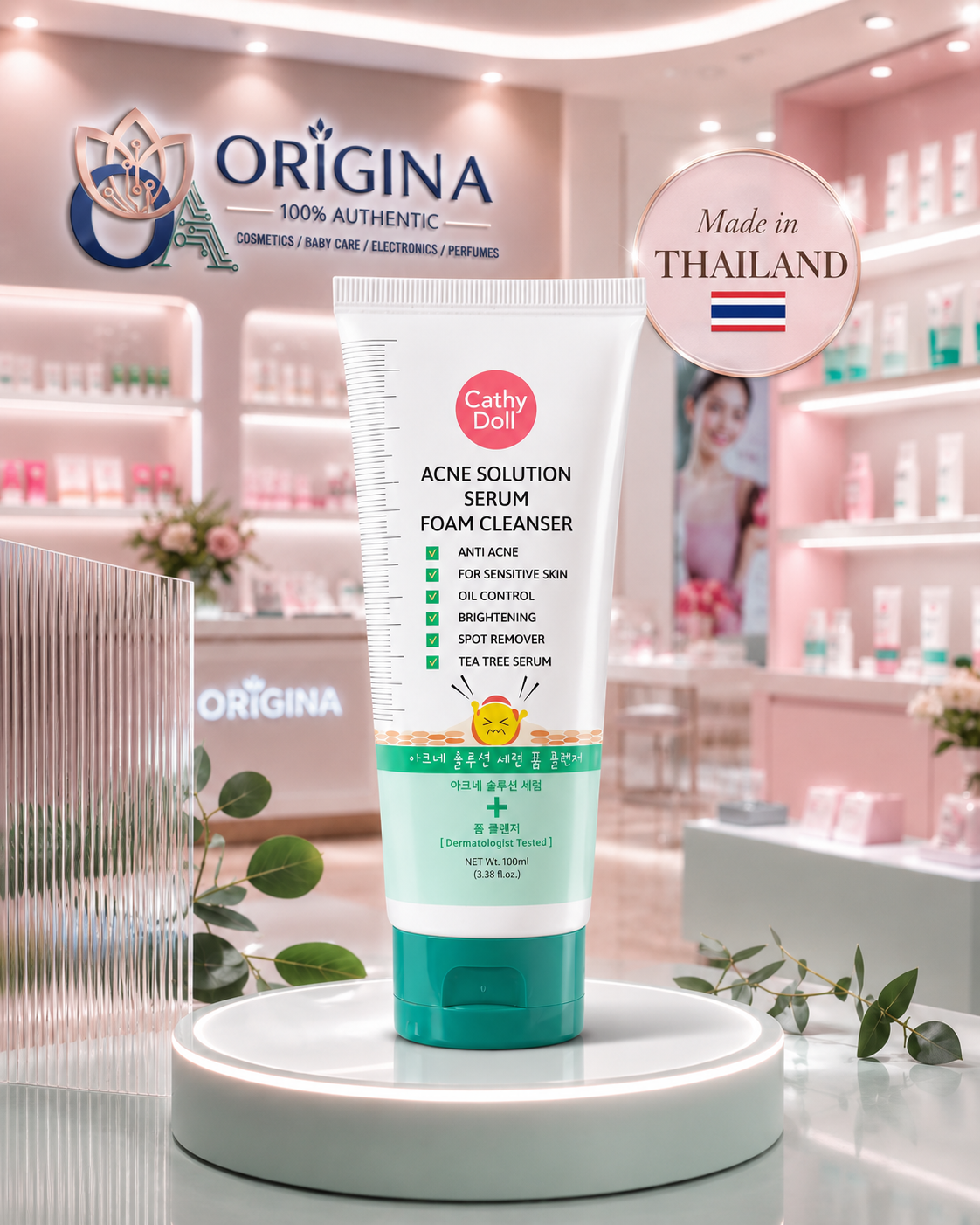 Cathy Doll Acne Solution Serum Foam Cleanser