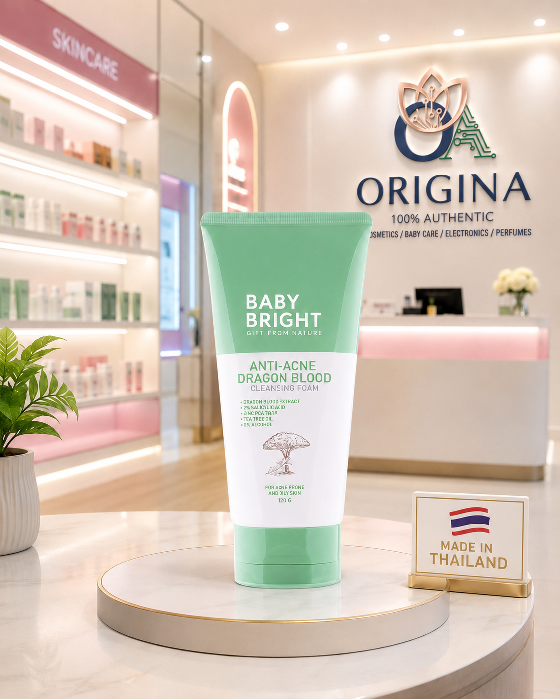 Baby Bright Anti-Acne Dragon Blood Cleansing Foam