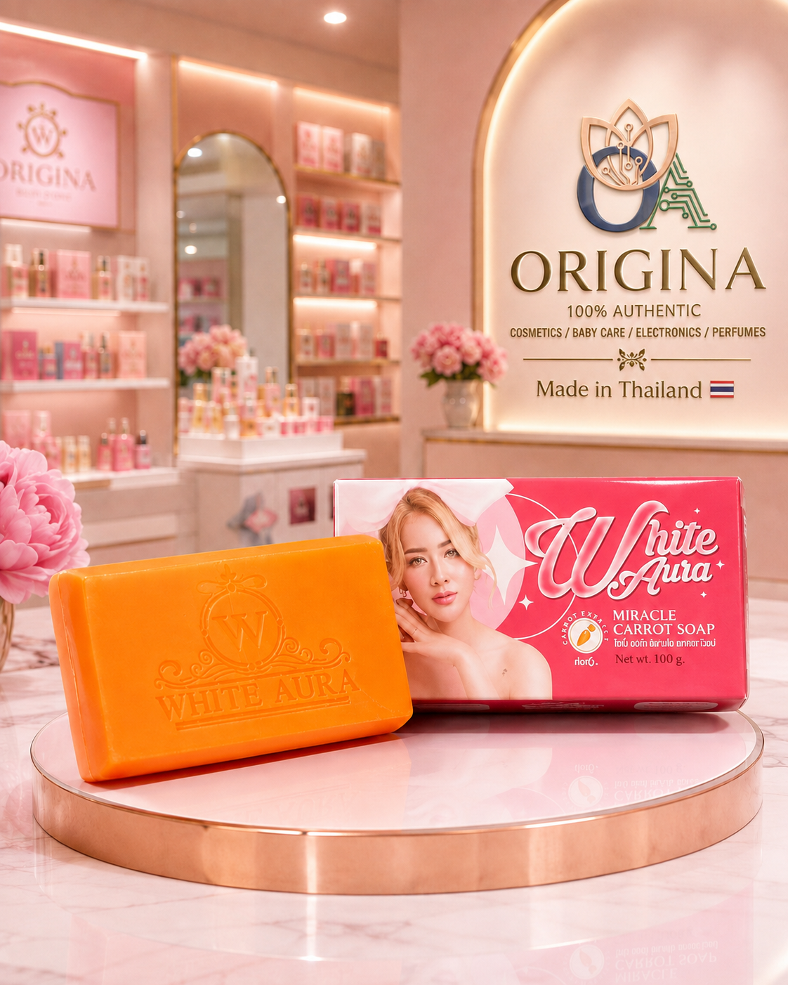 White Aura Miracle Carrot Soap